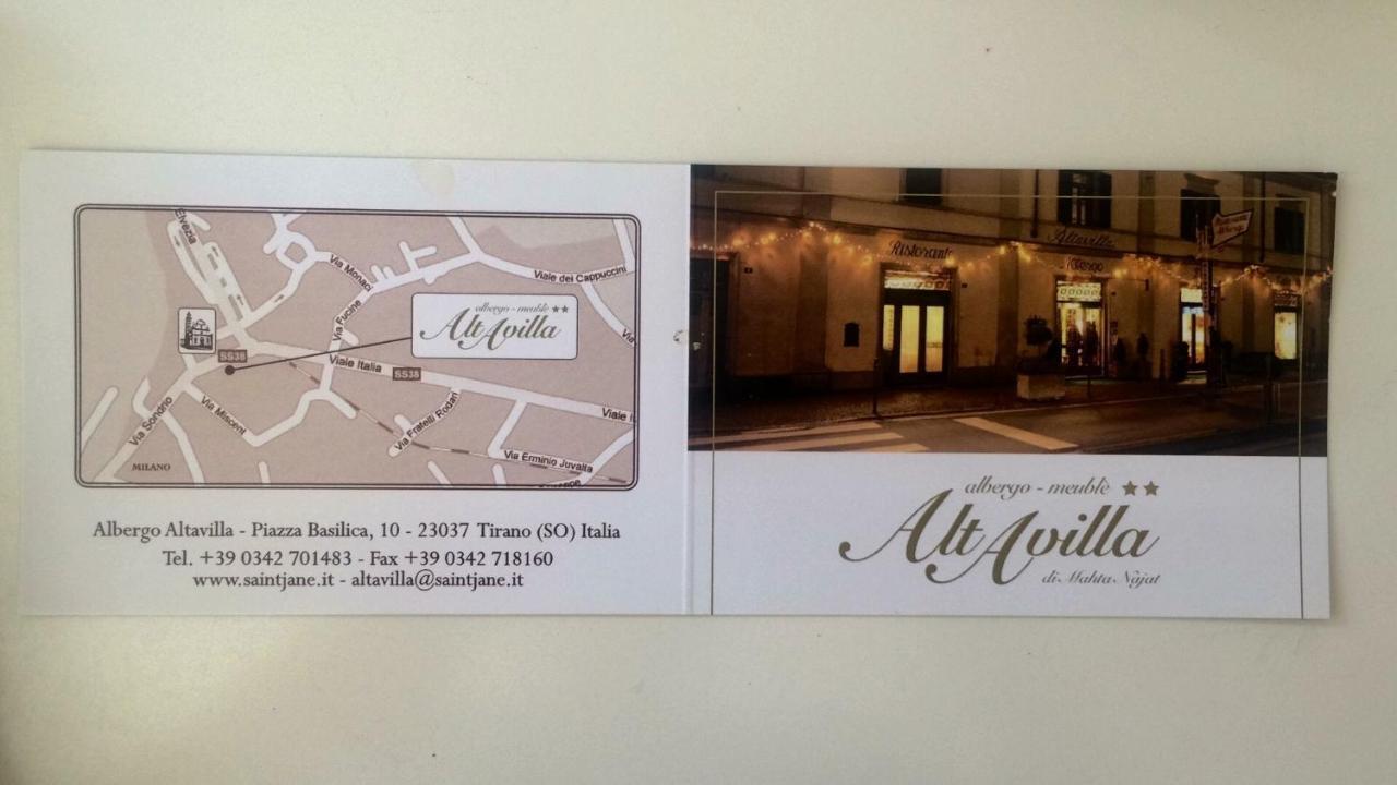 Albergo Altavilla Tirano Exteriör bild